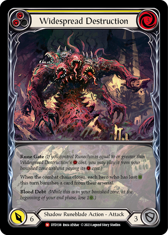 Widespread Destruction (Extended Art) [DTD138] (Dusk Till Dawn)  Rainbow Foil | The CG Realm