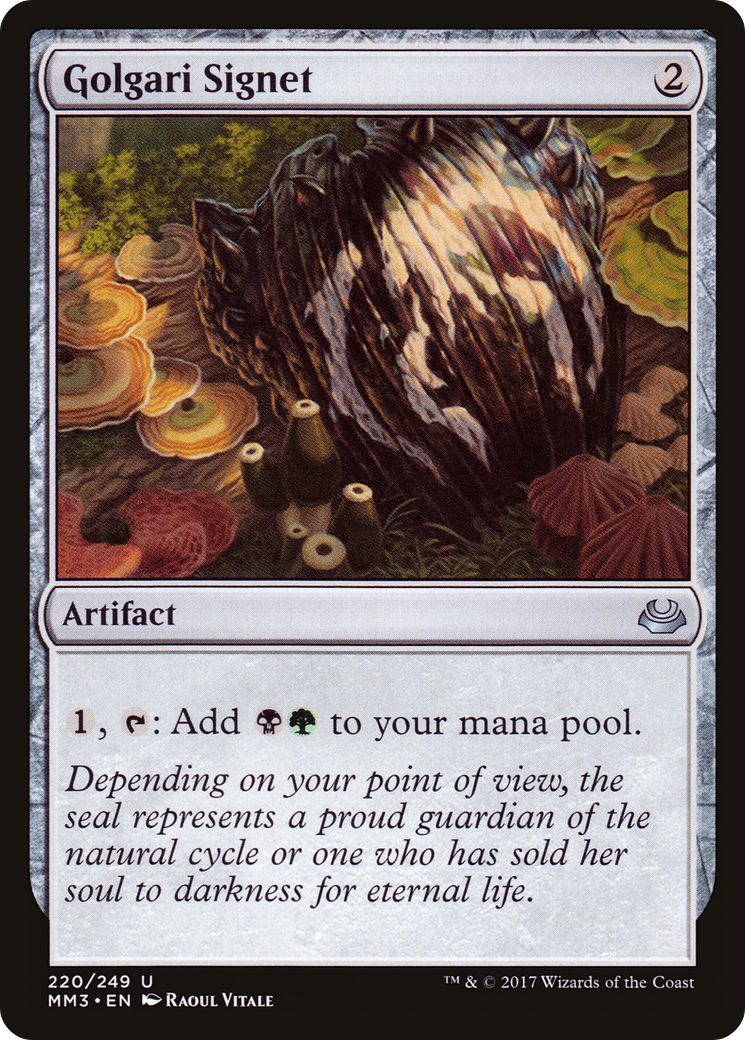 Golgari Signet (MM3-220) - Modern Masters 2017