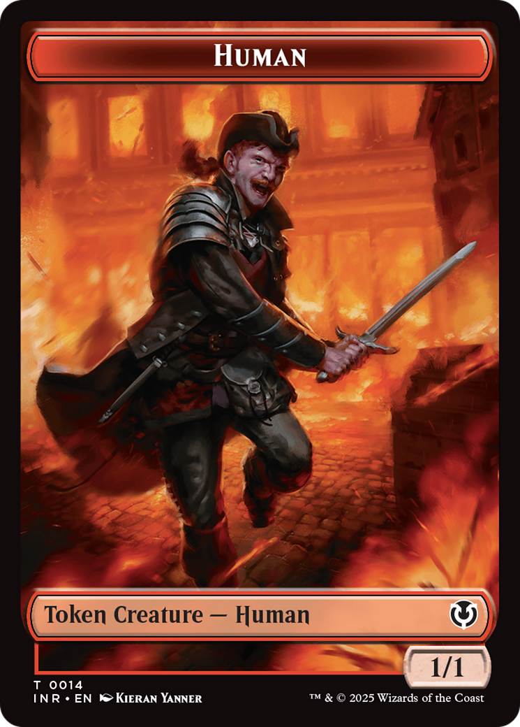 Elemental // Human (0014) Double-Sided Token (INR-13 // 14) - Innistrad Remastered