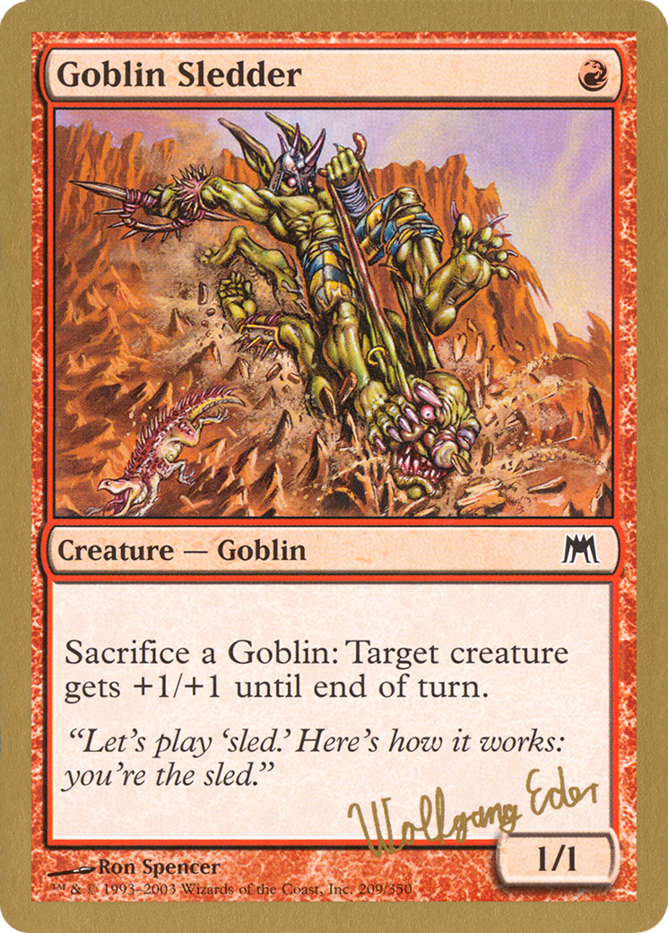 Goblin Sledder - 2003 Wolfgang Eder (ONS) (WCD-) - World Championship Decks 2003