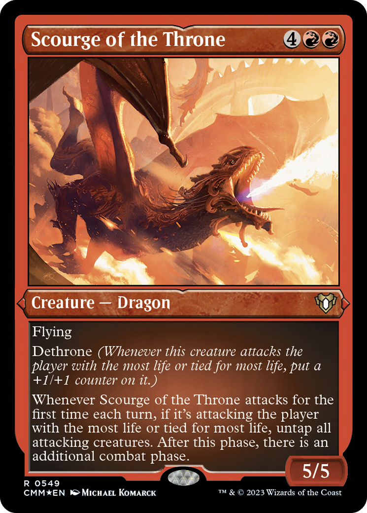 Scourge of the Throne (Foil Etched) [Commander Masters] | The CG Realm