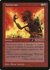 Incinerate (Oversized) [Oversize Cards] | The CG Realm