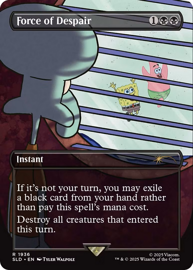 Force of Despair (SLD-1936) - Secret Lair Drop (Borderless)