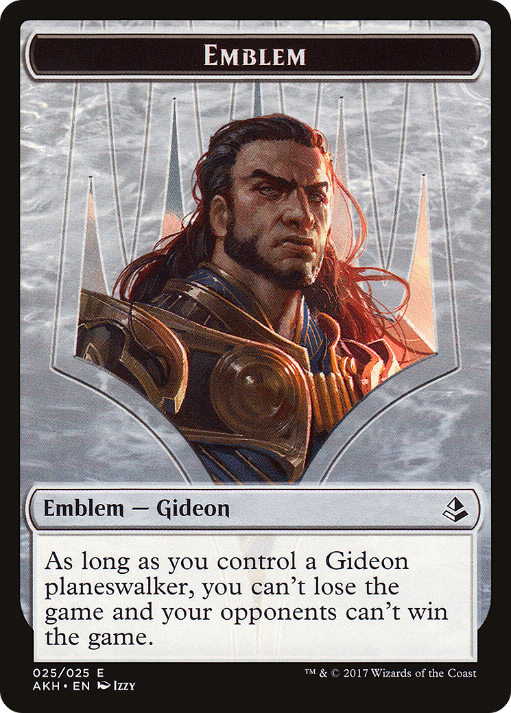 Emblem - Gideon of the Trials (AKH-025) - Amonkhet Tokens