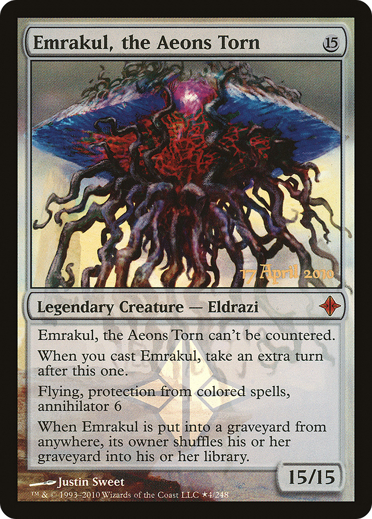 Emrakul, the Aeons Torn (PRE-004) - Rise of the Eldrazi Promos Foil