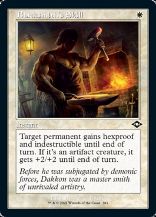 Blacksmith's Skill (Retro Frame) (MH2-381) - Modern Horizons 2 Foil