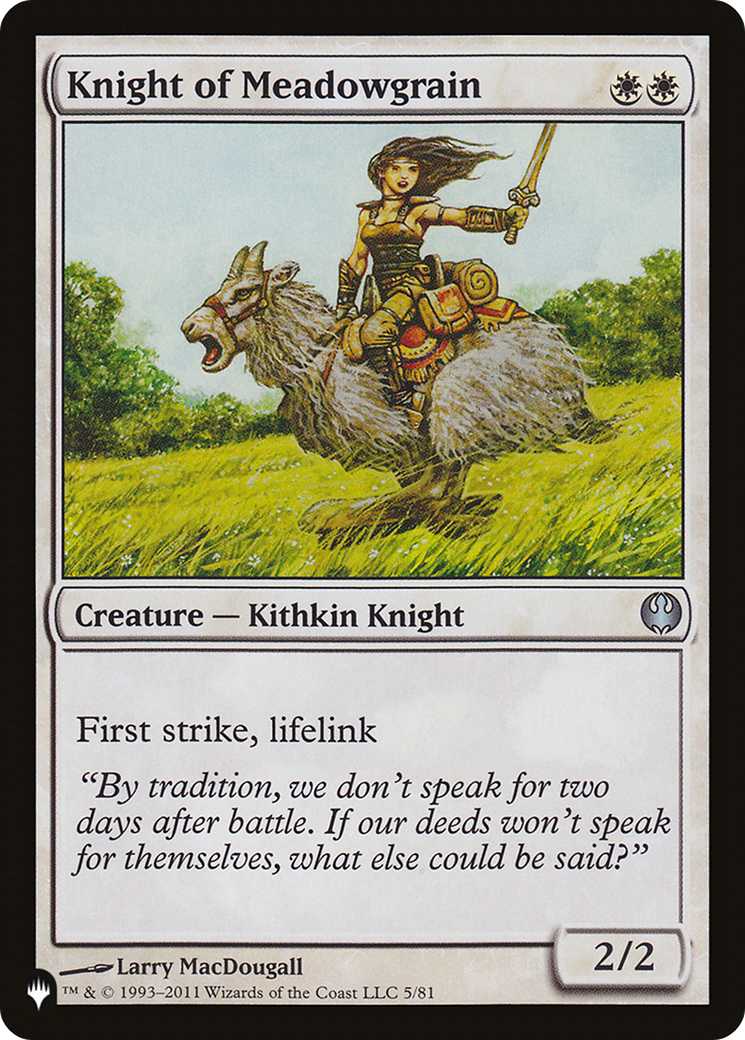 Knight of Meadowgrain [The List] | The CG Realm