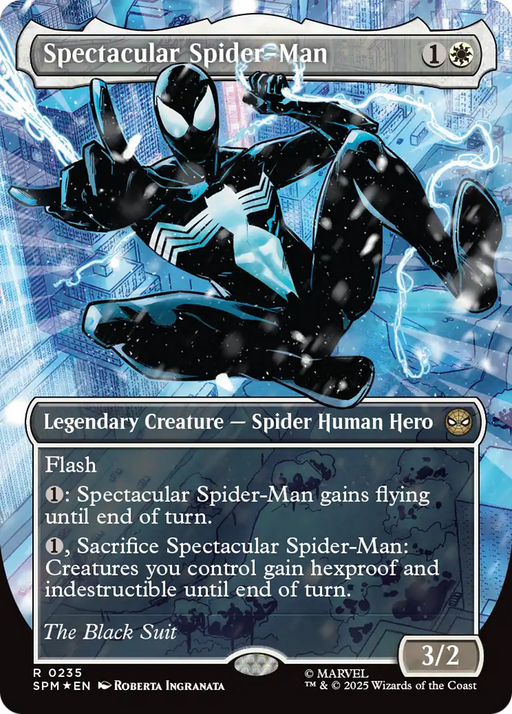 Spectacular Spider-Man (0235) (Borderless) (Textured Foil) [Marvel's Spider-Man] | The CG Realm