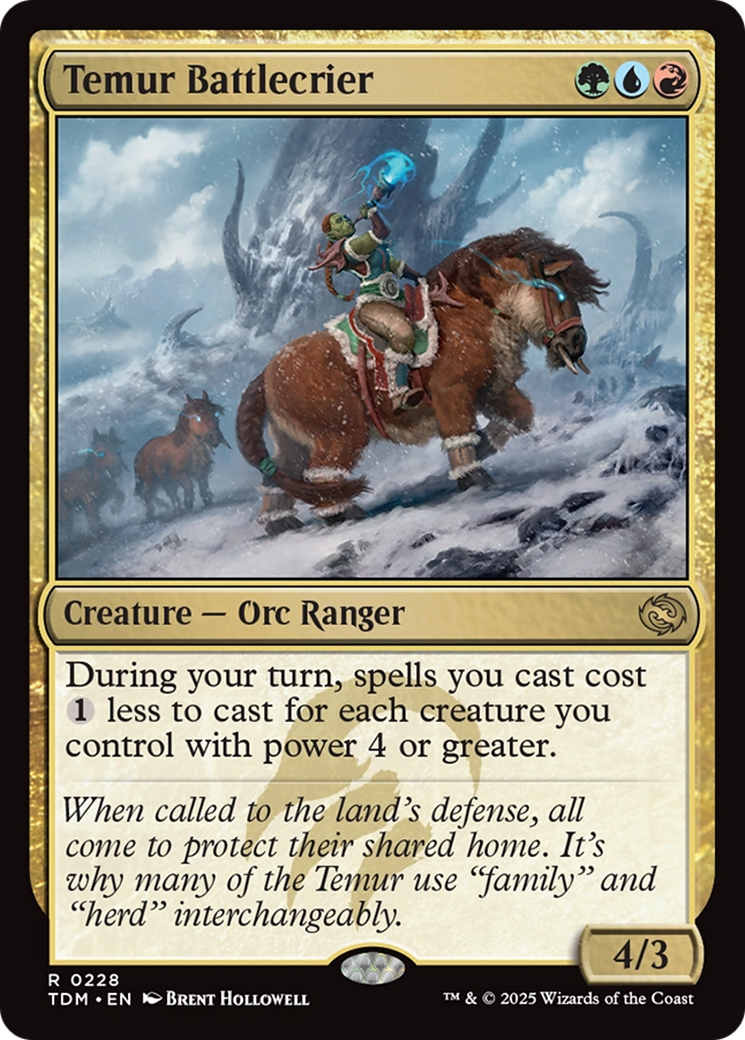Temur Battlecrier [Tarkir: Dragonstorm] | The CG Realm