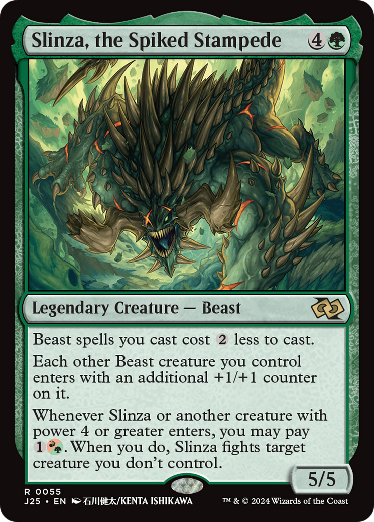 Slinza, the Spiked Stampede (Anime) [Foundations Jumpstart] | The CG Realm
