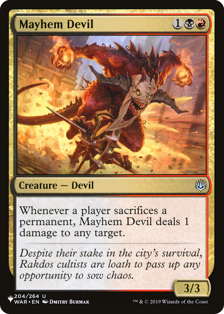 Mayhem Devil [The List] | The CG Realm