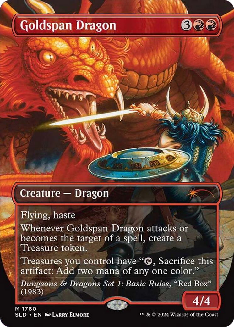Goldspan Dragon (Rainbow Foil) [Secret Lair Drop Series] | The CG Realm