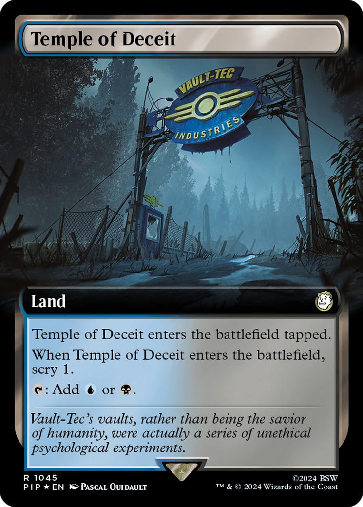 Temple of Deceit (Extended Art) (Surge Foil) [Fallout] | The CG Realm