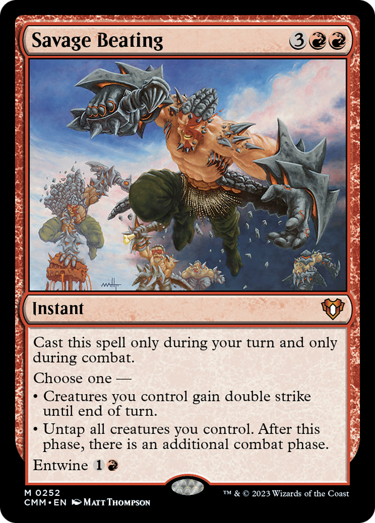 Savage Beating [Commander Masters] | The CG Realm