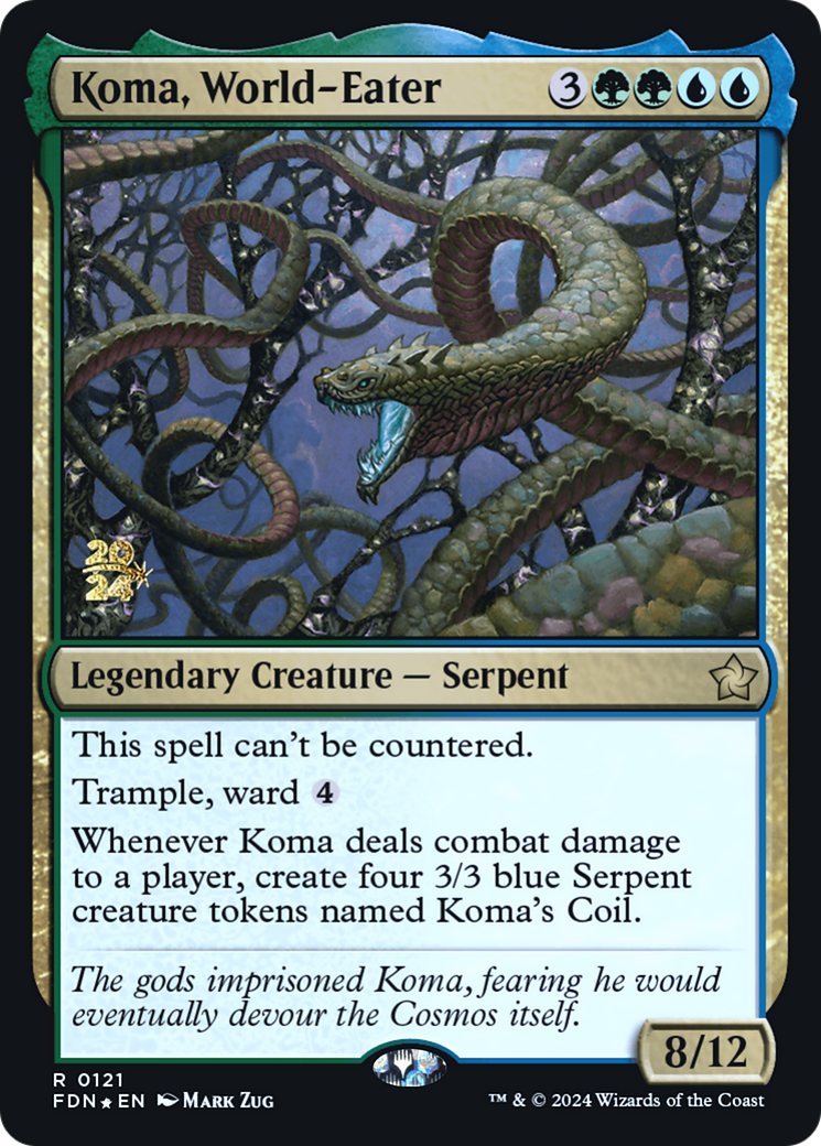 Koma, World-Eater (PRE-121) - Foundations Promos Foil