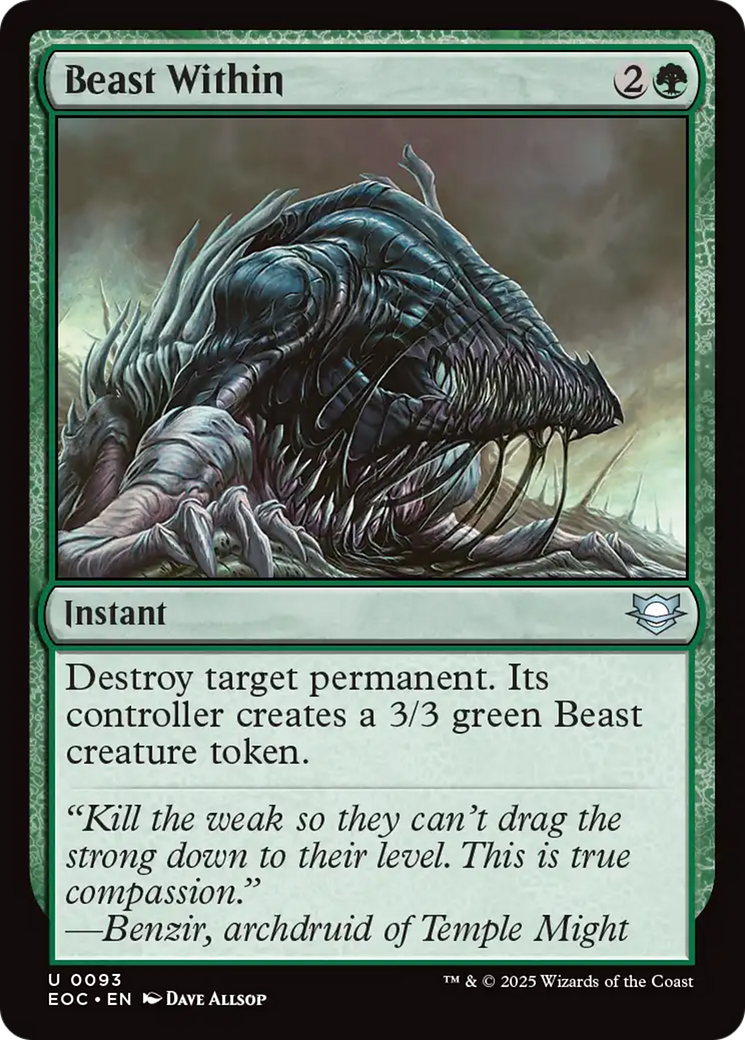 Beast Within [Edge of Eternities Commander] | The CG Realm
