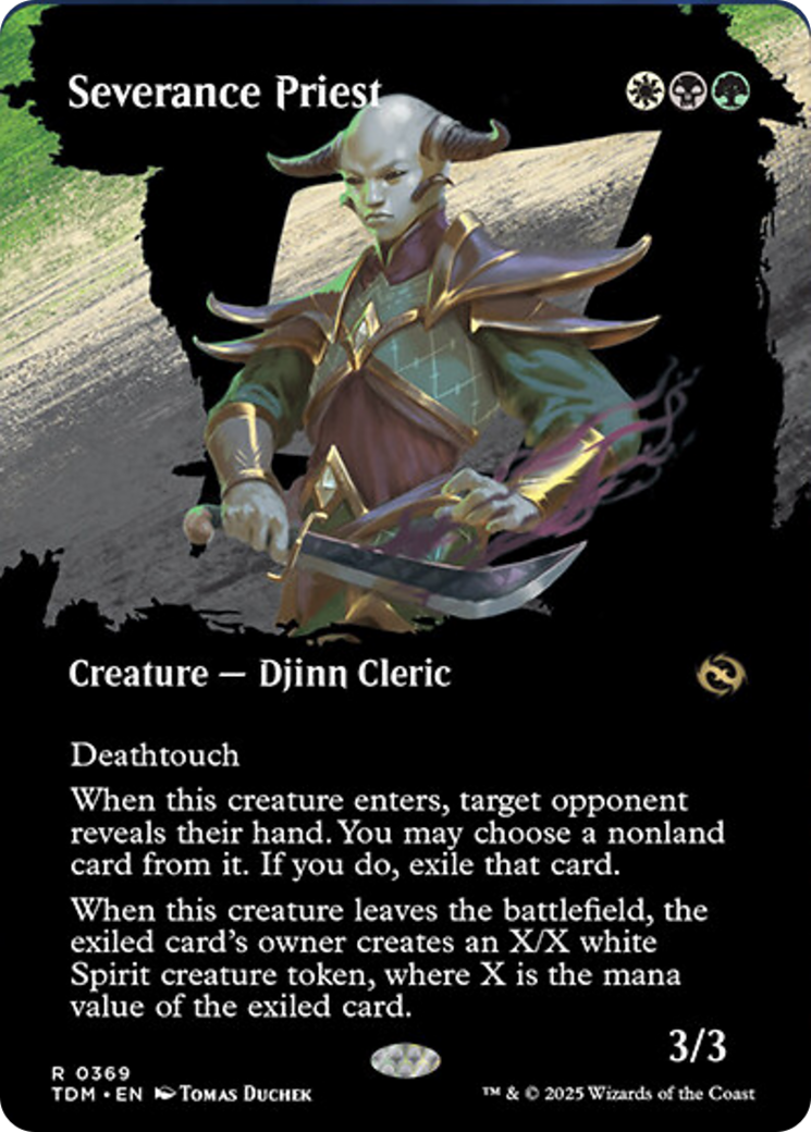 Severance Priest (Borderless) [Tarkir: Dragonstorm] | The CG Realm