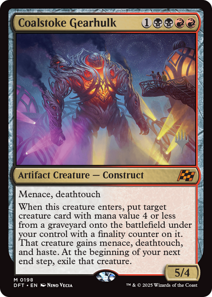 Coalstoke Gearhulk (PPDFT-198) - Promo Pack: Aetherdrift Foil