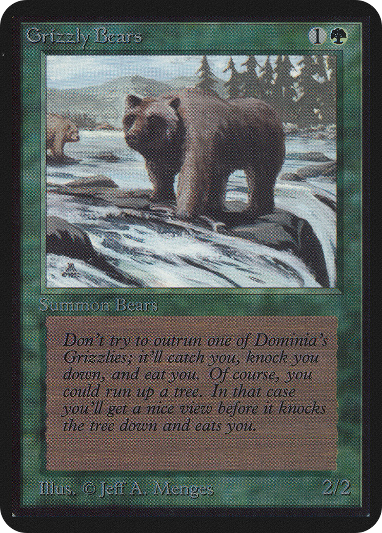 Grizzly Bears (LEA-) - Limited Edition Alpha