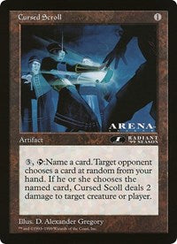 Cursed Scroll (Oversized) [Oversize Cards] | The CG Realm
