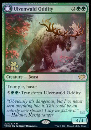Ulvenwald Oddity (PRE-225) - Innistrad: Crimson Vow Promos: (Double Faced Transform) Foil