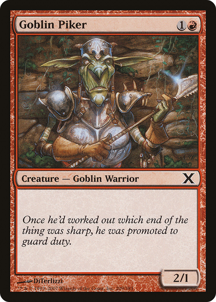Goblin Piker (10E-209) - Tenth Edition