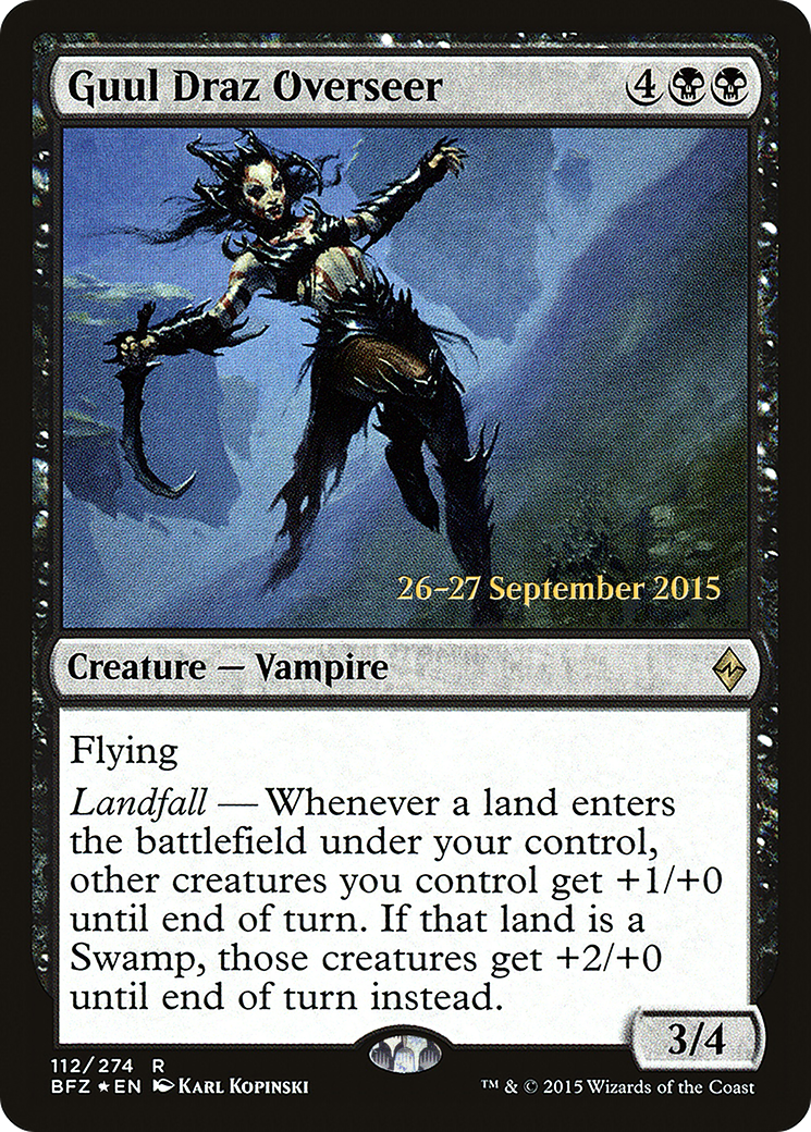 Guul Draz Overseer (PRE-112) - Battle for Zendikar Promos Foil