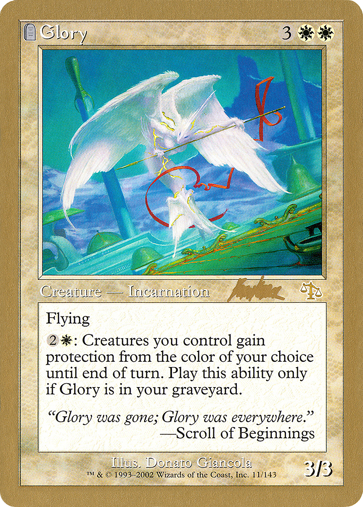 Glory - 2002 Brian Kibler (JUD) (WCD-) - World Championship Decks 2002: (tombstone)