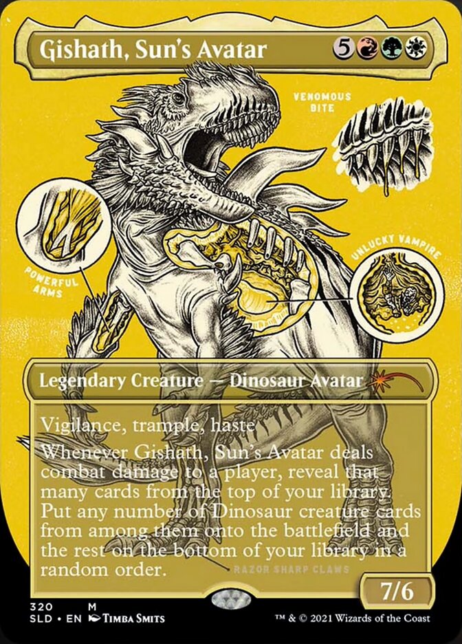 Gishath, Sun's Avatar (Borderless) [Secret Lair Drop Series] | The CG Realm
