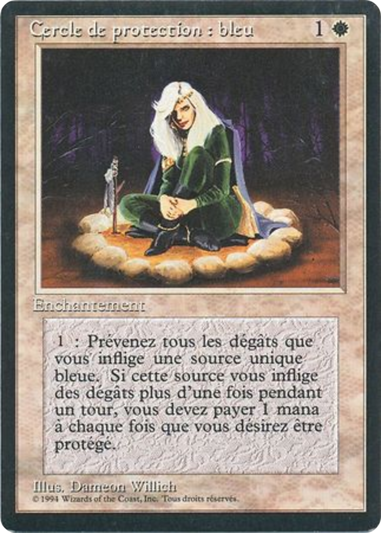 Circle of Protection: Blue (FBB-) - Foreign Black Border