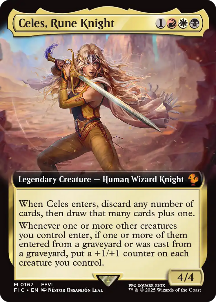 Celes, Rune Knight (Extended Art) [FINAL FANTASY Commander] | The CG Realm