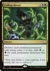 Culling Ritual [Phyrexia: All Will Be One Commander] | The CG Realm