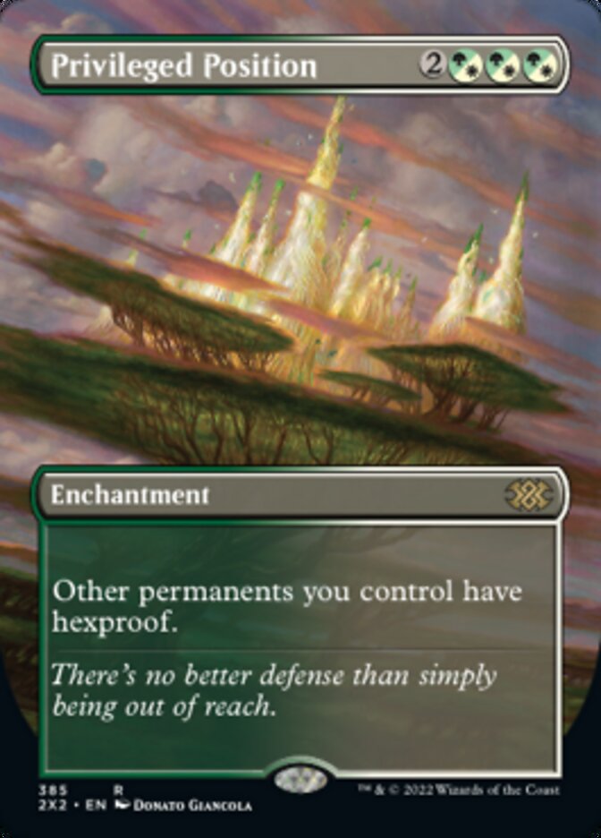 Privileged Position (Borderless Alternate Art) [Double Masters 2022] | The CG Realm