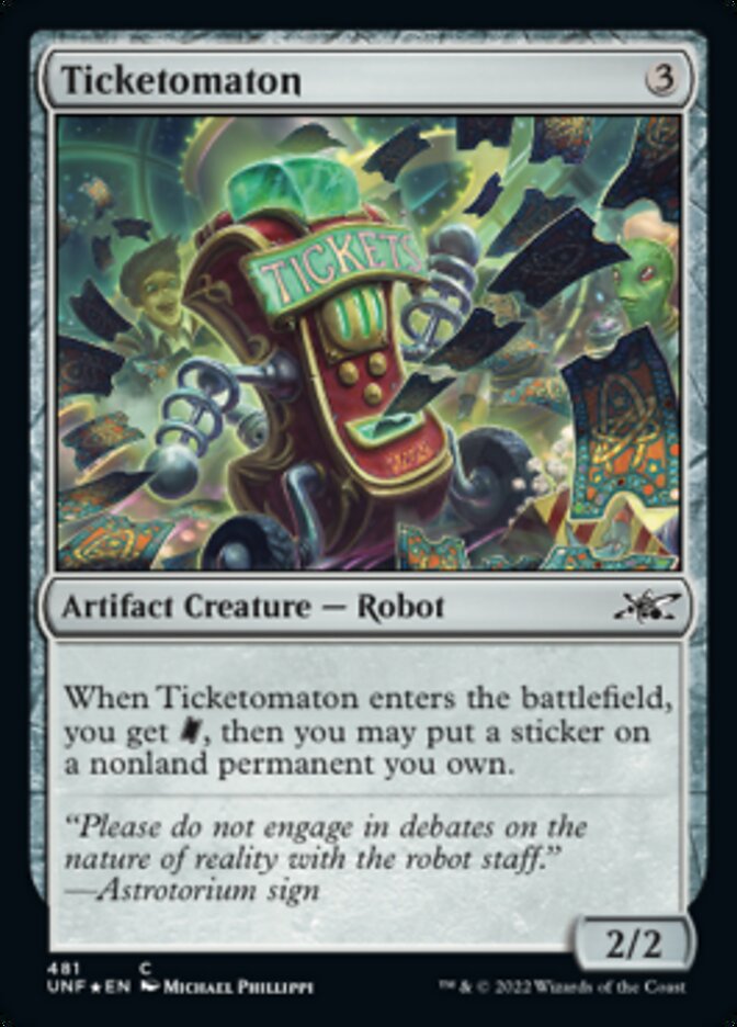 Ticketomaton (Galaxy Foil) [Unfinity] | The CG Realm