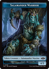Salamander Warrior // Zombie Druid Double-Sided Token [Tarkir: Dragonstorm Commander Tokens] | The CG Realm
