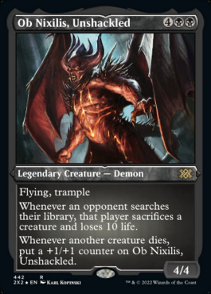 Ob Nixilis, Unshackled (Foil Etched) [Double Masters 2022] | The CG Realm