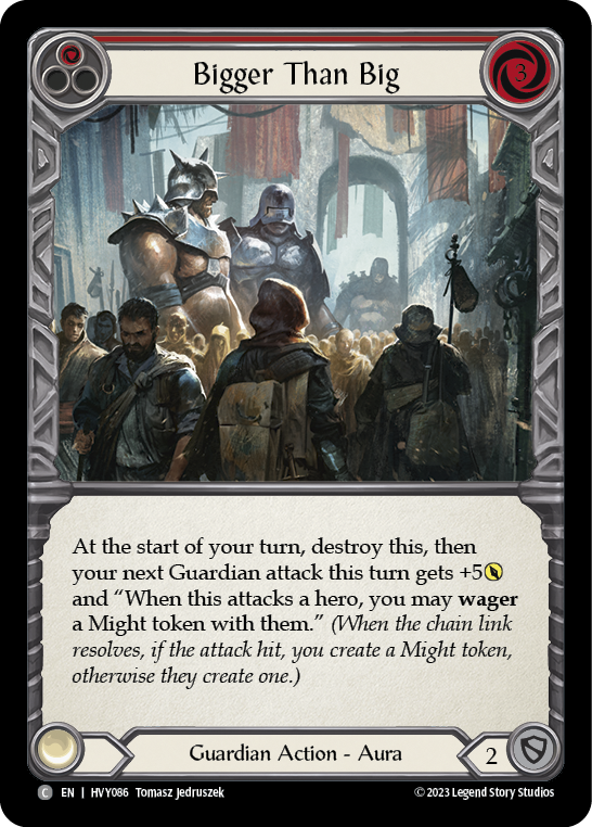Bigger Than Big (Red) [HVY086] (Heavy Hitters)  Rainbow Foil | The CG Realm