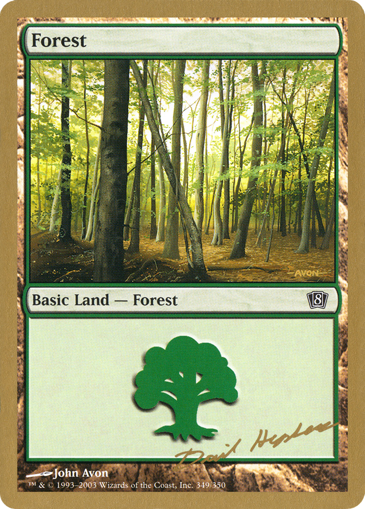 Forest (349) - 2003 Dave Humpherys (8ED) (WCD-) - World Championship Decks 2003