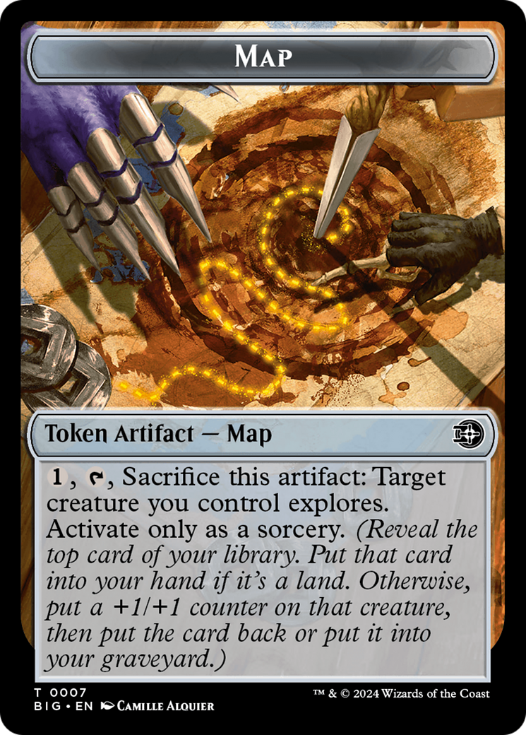 Map // Plot Double-Sided Token (BIG-7 // 20) - Outlaws of Thunder Junction: The Big Score