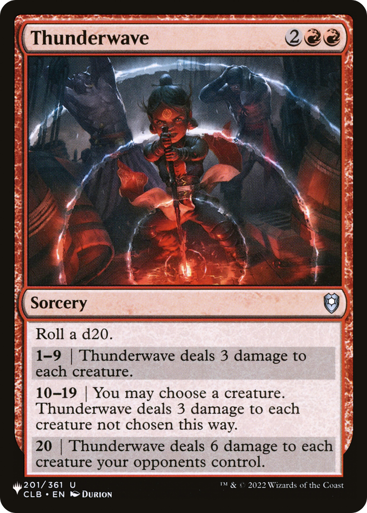 Thunderwave [The List] | The CG Realm