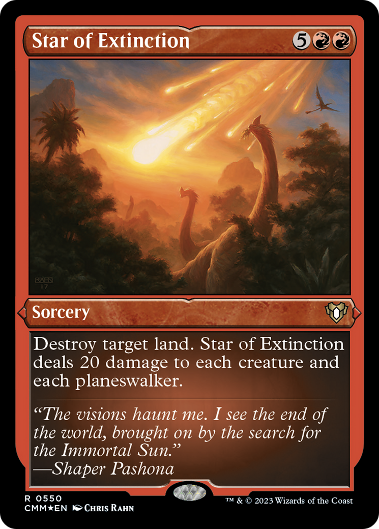 Star of Extinction (Foil Etched) [Commander Masters] | The CG Realm