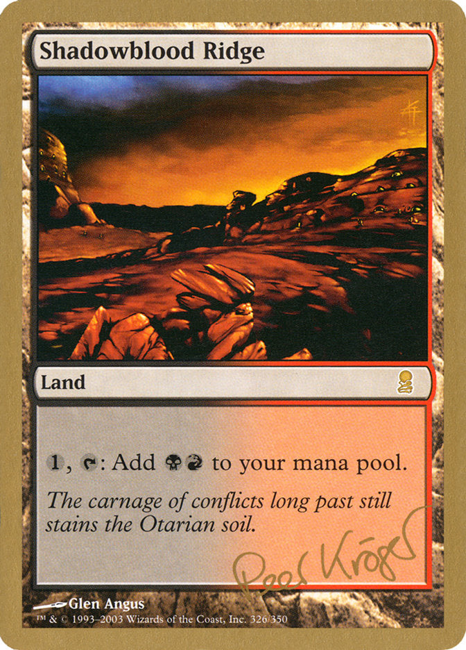 Shadowblood Ridge (Peer Kroger) [World Championship Decks 2003] | The CG Realm