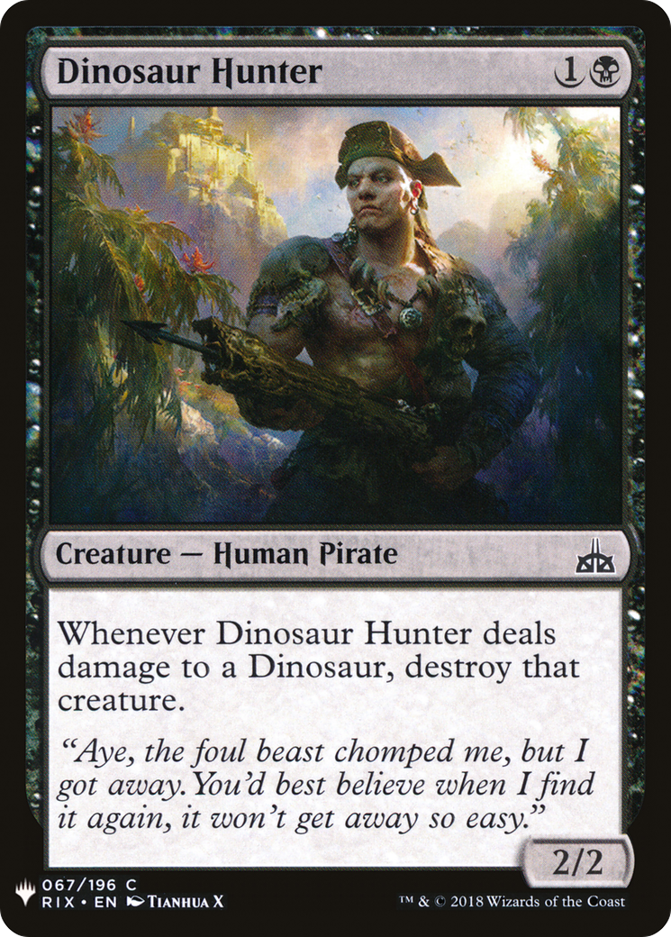 Dinosaur Hunter (LIST-RIX-67) - The List