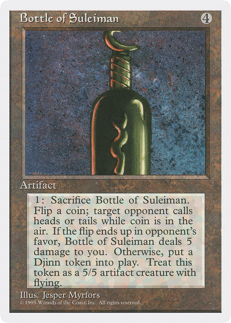 Bottle of Suleiman (4ED-) - Fourth Edition