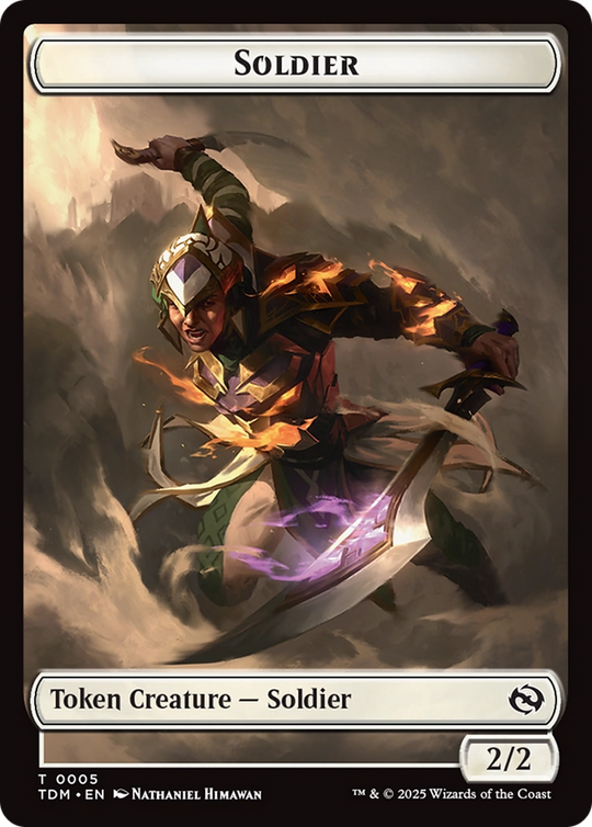 Goblin // Soldier (0004) Double-Sided Token (TDC-12 // 4) - Commander: Tarkir: Dragonstorm