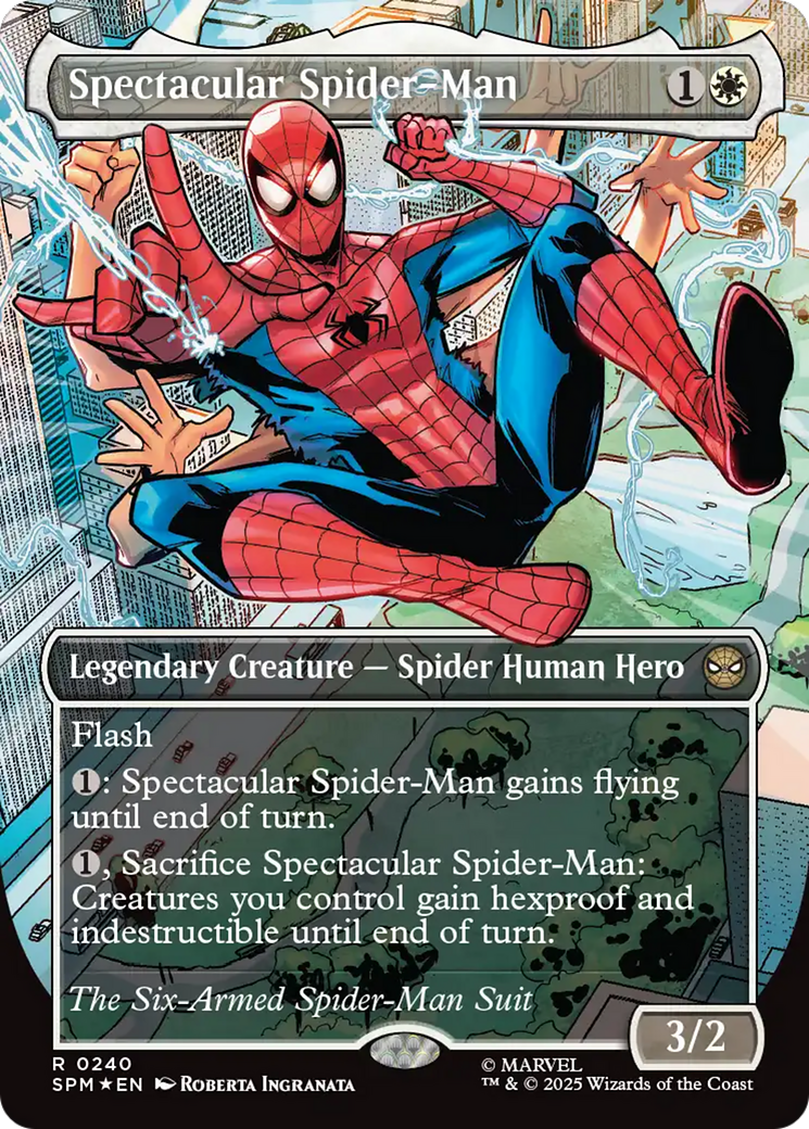Spectacular Spider-Man (0240) (Borderless) (Textured Foil) [Marvel's Spider-Man] | The CG Realm