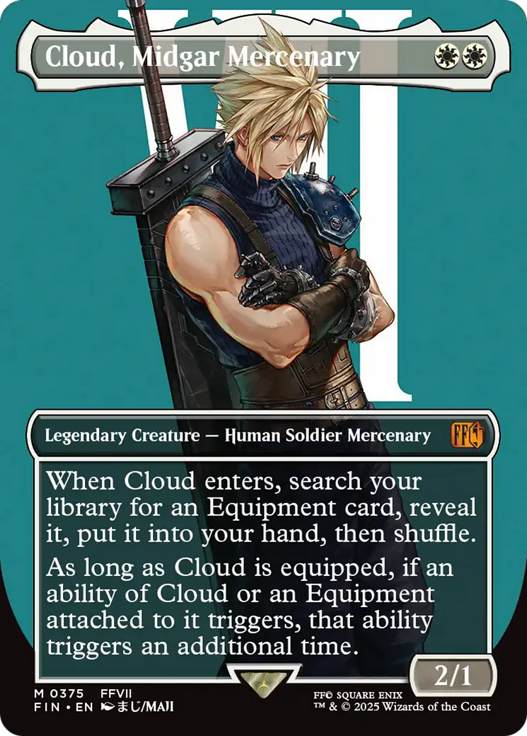 Cloud, Midgar Mercenary (Borderless) [FINAL FANTASY] | The CG Realm