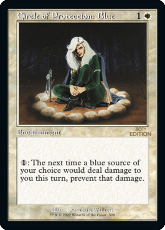 Circle of Protection: Blue (Retro Frame) (30A-308) - 30th Anniversary Edition
