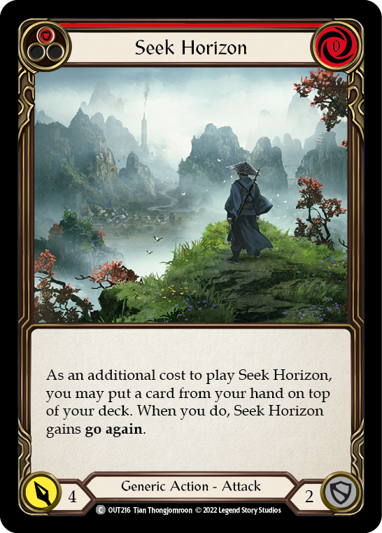 Seek Horizon (Red) [OUT216] (Outsiders) | The CG Realm