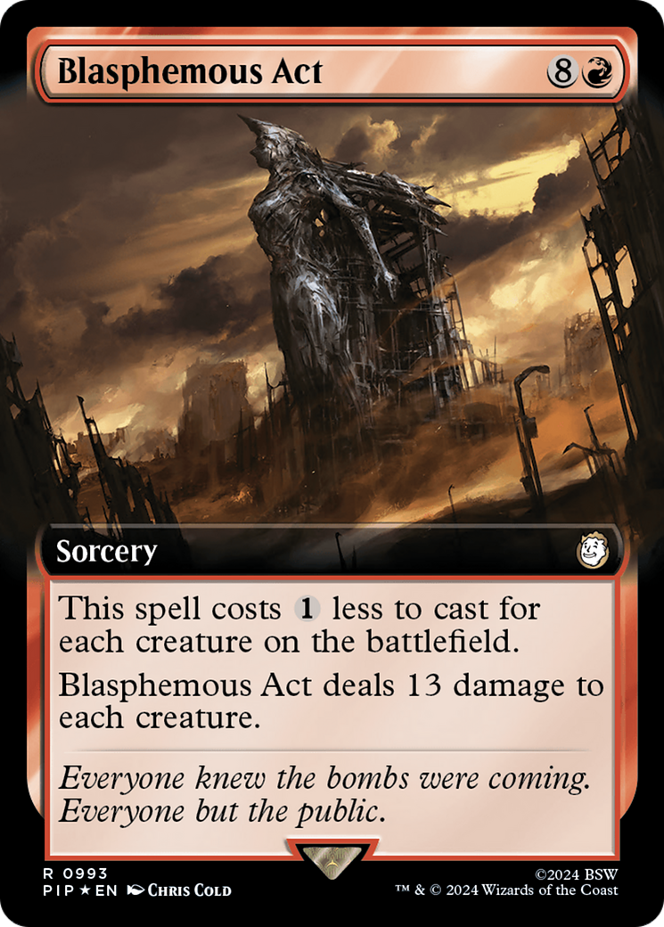 Blasphemous Act (Extended Art) (Surge Foil) [Fallout] | The CG Realm